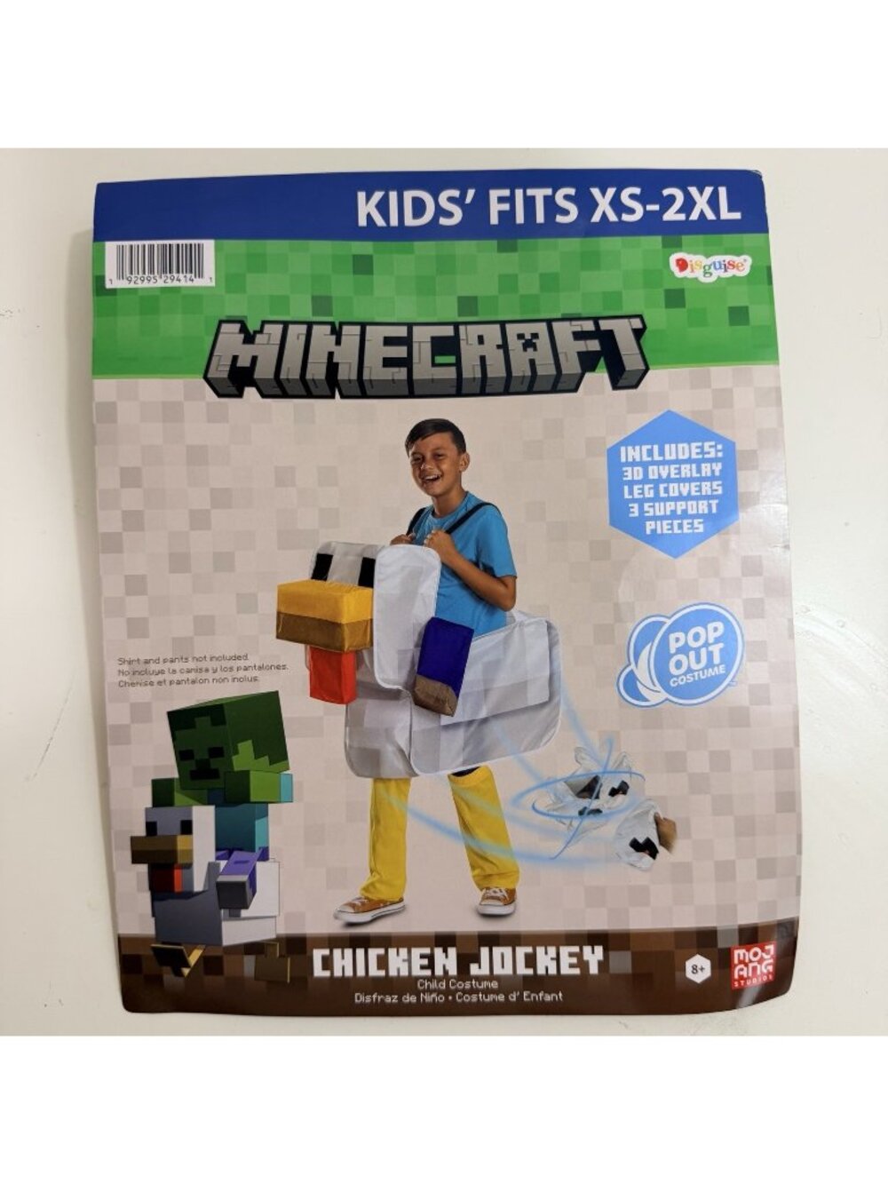 Minecraft Chicken Jockey Halloween Costume for Children, One Size, by Disguise